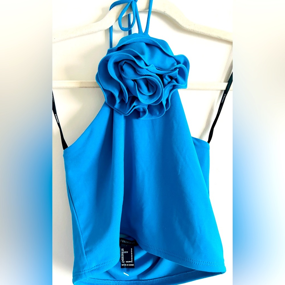 ELECTRIC BLUE HALTER